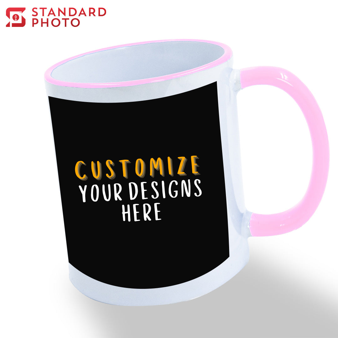 StandardPhoto Customisable Mugs Pink Colour