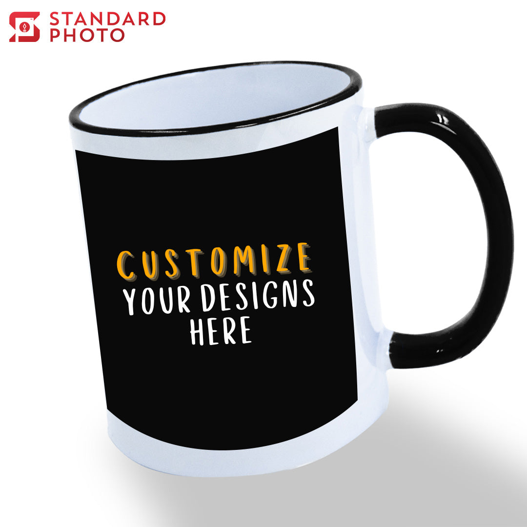 StandardPhoto Customisable Mugs Black Colour