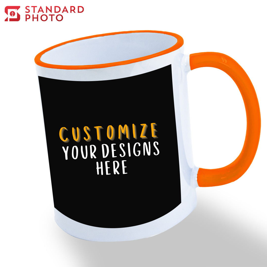 StandardPhoto Customisable Mugs Orange Colour