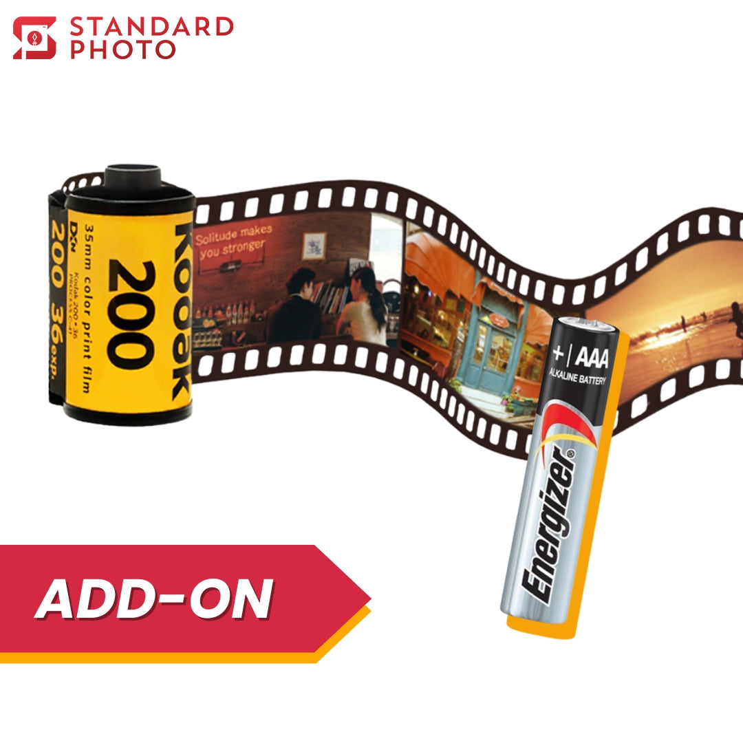 StandardPhoto Kodak Gold 200 Battery Add-On Cover Image Film Roll Triple A 