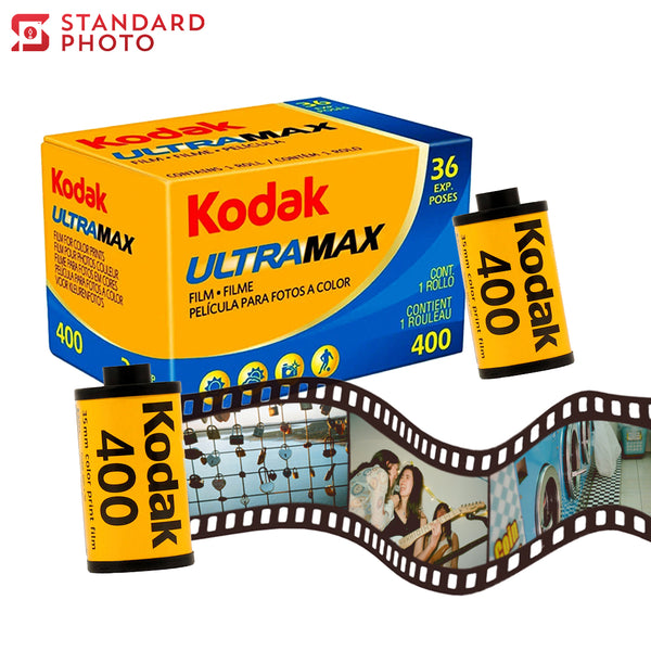 StandardPhoto Kodak Ultramax 400 SC 135-36 Film Roll Cover Image Box with Film Roll Images