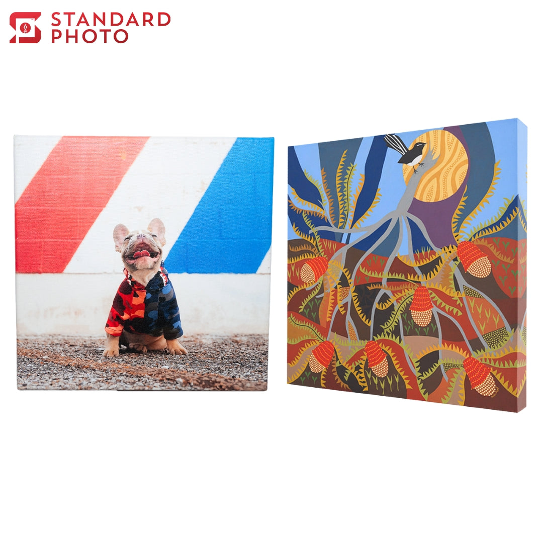 StandardPhoto Premium Square Canvas Prints Front and Side View Cover Image