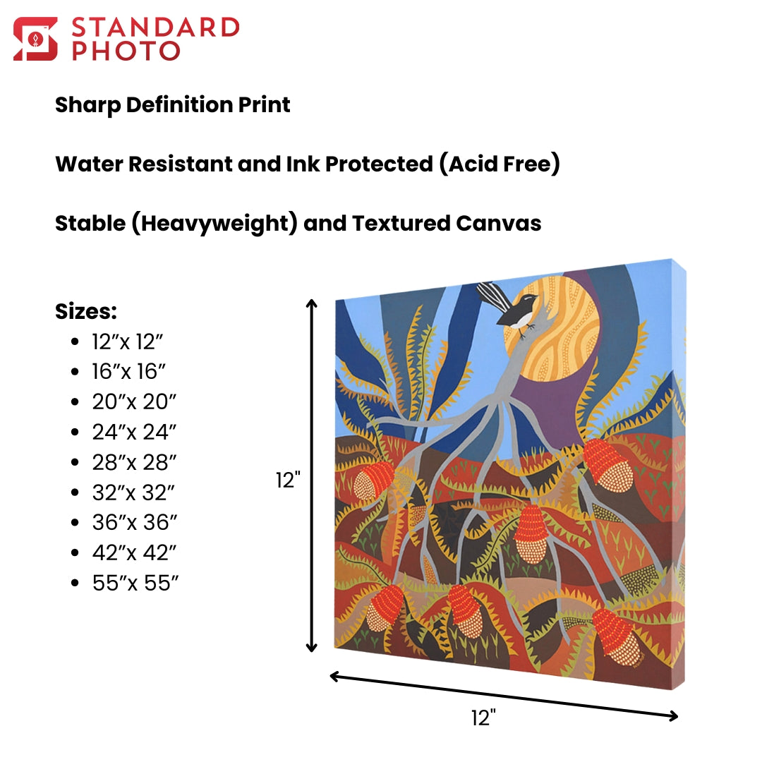 StandardPhoto Premium Square Canvas Prints Dimensions and Quality Specifications and Available Sizes