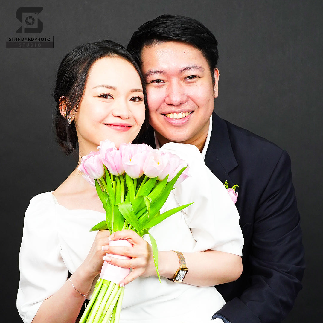 Standard Photo Colour Studio Wedding Bride Groom Formal Portrait Photoshoot