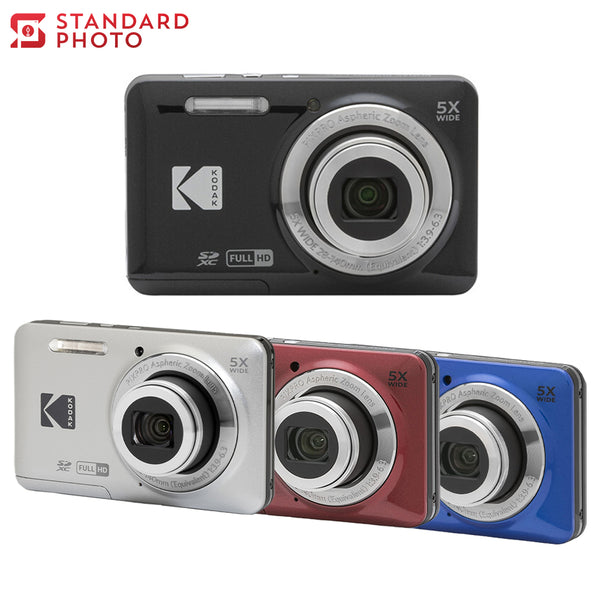 StandardPhoto Kodak FZ55 Digital Camera Cover Image Black Blue Red Silver