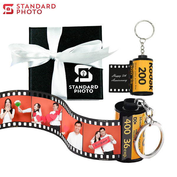 StandardPhoto Photo Film Roll Keychain Cover Image Custom Customisable Customizable Personalised Personalized Gifts Gift Box 